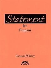 STATEMENT FOR TIMPANI cover